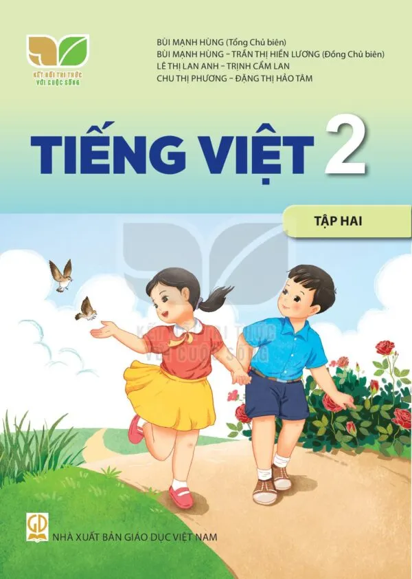 Trang bìa sách giáo khoa Tiếng Việt lớp 2 tập 2 bộ Kết nối tri thức với cuộc sống với hình ảnh minh họa sinh động