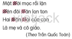Bài tập lựa chọn từ ngữ điền vào chỗ trống để hoàn thiện khổ thơ về mẹ và cô giáo