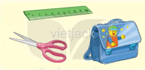 Hình ảnh minh họa các đồ vật trong phòng học để học sinh phân biệt âm c và k