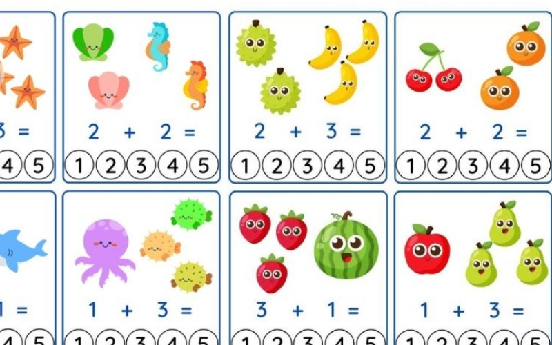 Các dạng bài tập toán cơ bản giúp trẻ phát triển tư duy