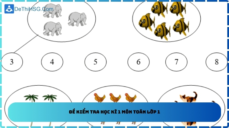 Đề kiểm tra học kì 1 môn toán lớp 1