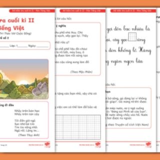 Đề thi cuối kì 2 lớp 1 môn Tiếng Việt