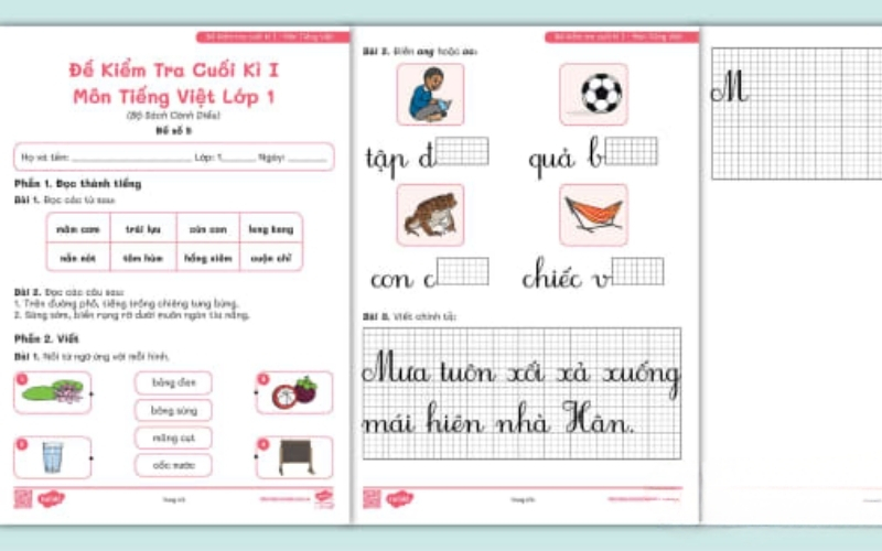 Kinh nghiệm giúp bé đạt điểm 10 môn Tiếng Việt lớp 1