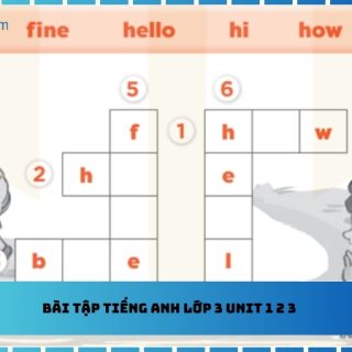 Bài tập Tiếng Anh lớp 3 Unit 1 2 3
