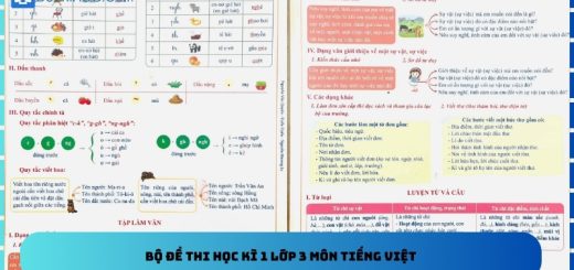 Bộ đề thi học kì 1 lớp 3 môn Tiếng Việt