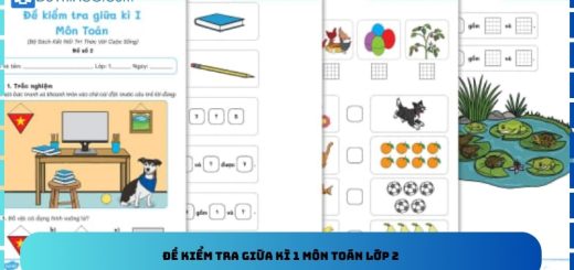 Đề kiểm tra giữa kì 1 môn toán lớp 2