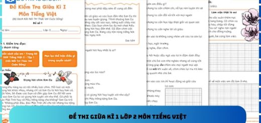 Đề thi giữa kì 1 lớp 2 môn Tiếng Việt