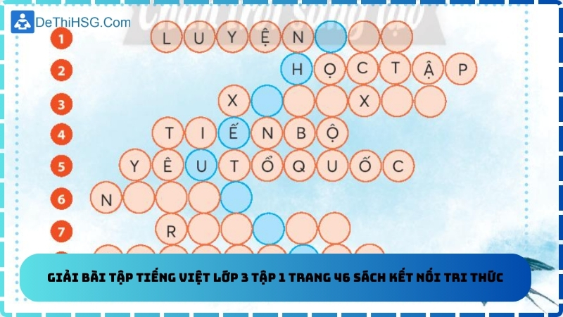 Giải bài tập Tiếng Việt lớp 3 tập 1 trang 46 sách Kết nối tri thức