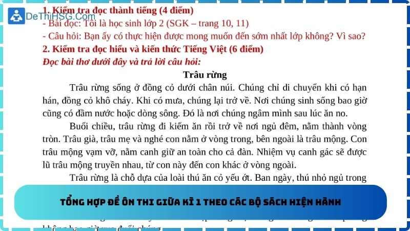 Tổng hợp đề ôn thi giữa kì 1 theo các bộ sách hiện hành