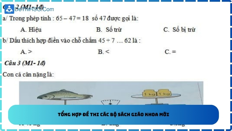 Tổng hợp đề thi các bộ sách giáo khoa mới